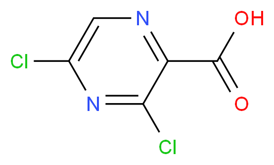 3,5-Dichloropyrazine-2-carboxylic acid_分子结构_CAS_312736-49-5)