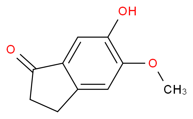 6-Hydroxy-5-methoxy-1-indanone_分子结构_CAS_90843-62-2)