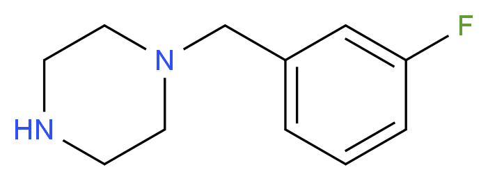 1-(3-fluorobenzyl)piperazine_分子结构_CAS_55513-19-4)