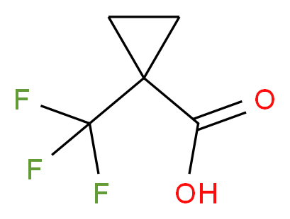 1-Trifluoromethylcyclopropane-1-carboxylic Acid_分子结构_CAS_277756-46-4)