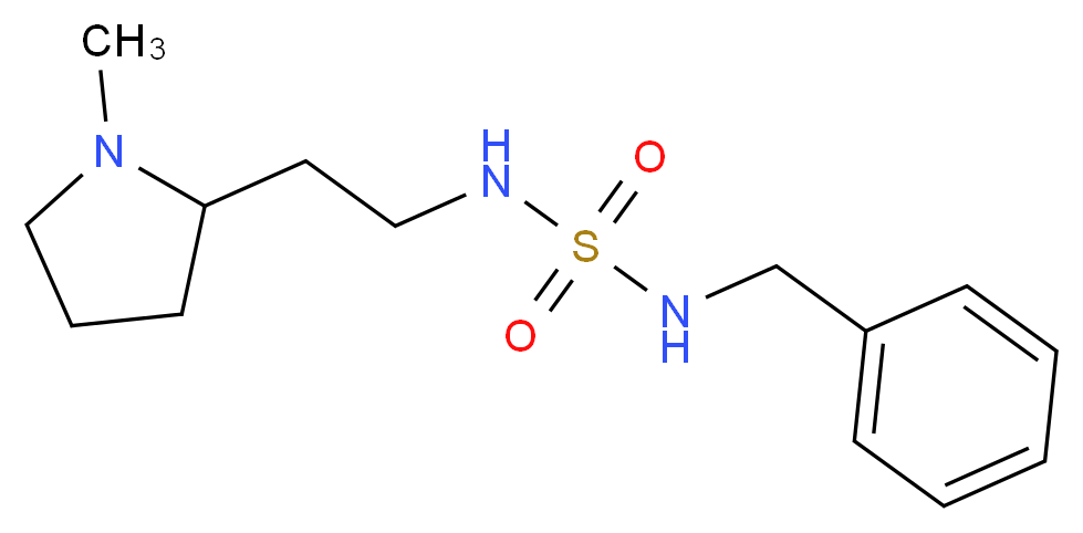 N-benzyl-N'-[2-(1-methylpyrrolidin-2-yl)ethyl]sulfamide_分子结构_CAS_)