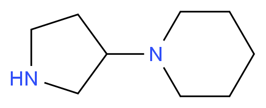1-(3-pyrrolidinyl)piperidine_分子结构_CAS_184970-32-9)