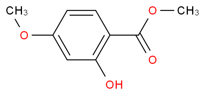 Methyl 2-hydroxy-4-methoxybenzoate 98%_分子结构_CAS_5446-02-6)