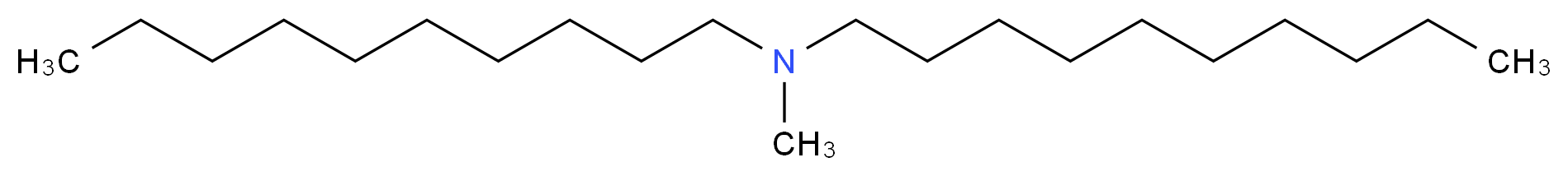 bis(decyl)(methyl)amine_分子结构_CAS_7396-58-9
