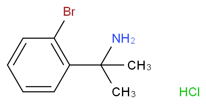 2-Bromo-alpha,alpha-dimethylbenzylamine hydrochloride_分子结构_CAS_1087723-47-4)