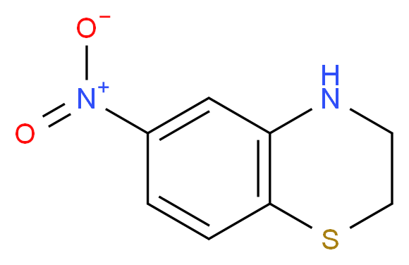 6-Nitro-3,4-dihydro-2H-1,4-benzothiazine_分子结构_CAS_1193387-98-2)