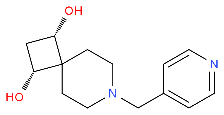 (1R*,3S*)-7-(4-pyridinylmethyl)-7-azaspiro[3.5]nonane-1,3-diol_分子结构_CAS_)