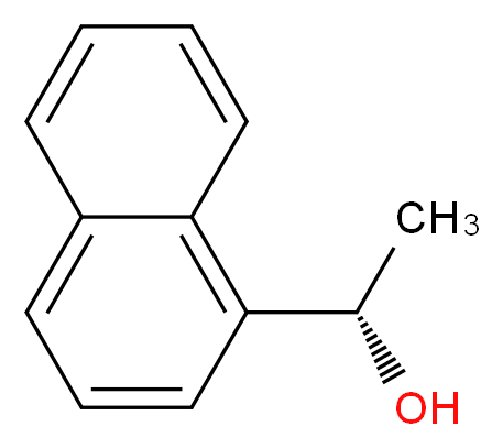 (S)-(-)-1-(1-Naphtyl)ethanol_分子结构_CAS_15914-84-8)