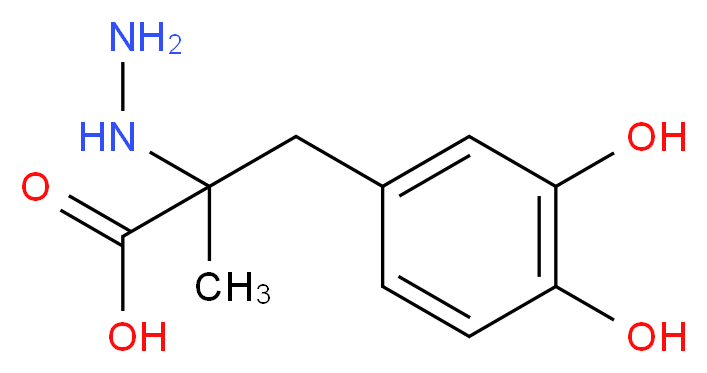 (S)-3-(3,4-dihydroxyphenyl)-2-hydrazinyl-2-methylpropanoic acid_分子结构_CAS_)