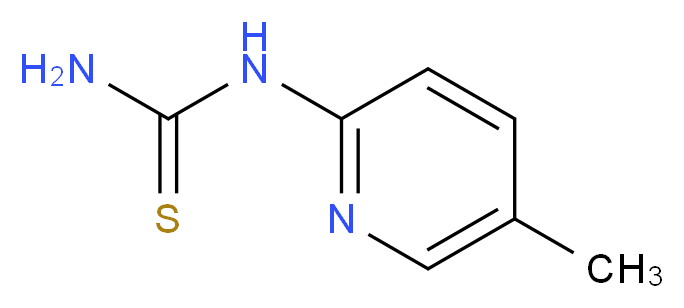 (5-methylpyridin-2-yl)thiourea_分子结构_CAS_131185-00-7