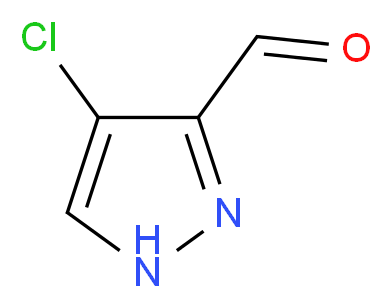 4-Chloro-1H-pyrazole-3-carbaldehyde_分子结构_CAS_623570-54-7)