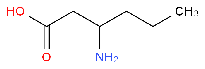 3-aminohexanoic acid_分子结构_CAS_58521-63-4