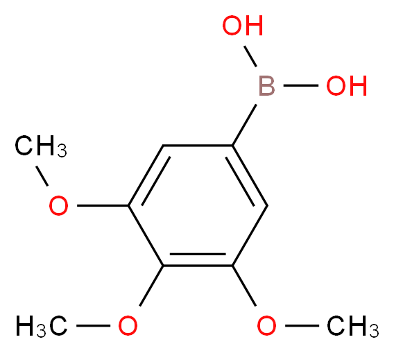 3,4,5-三甲氧基苯硼酸_分子结构_CAS_182163-96-8)