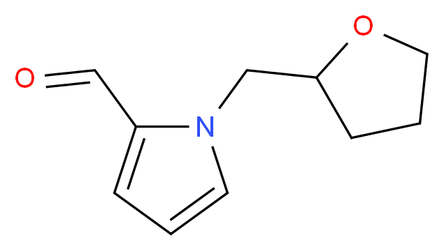 1-((tetrahydrofuran-2-yl)methyl)-1H-pyrrole-2-carbaldehyde_分子结构_CAS_)