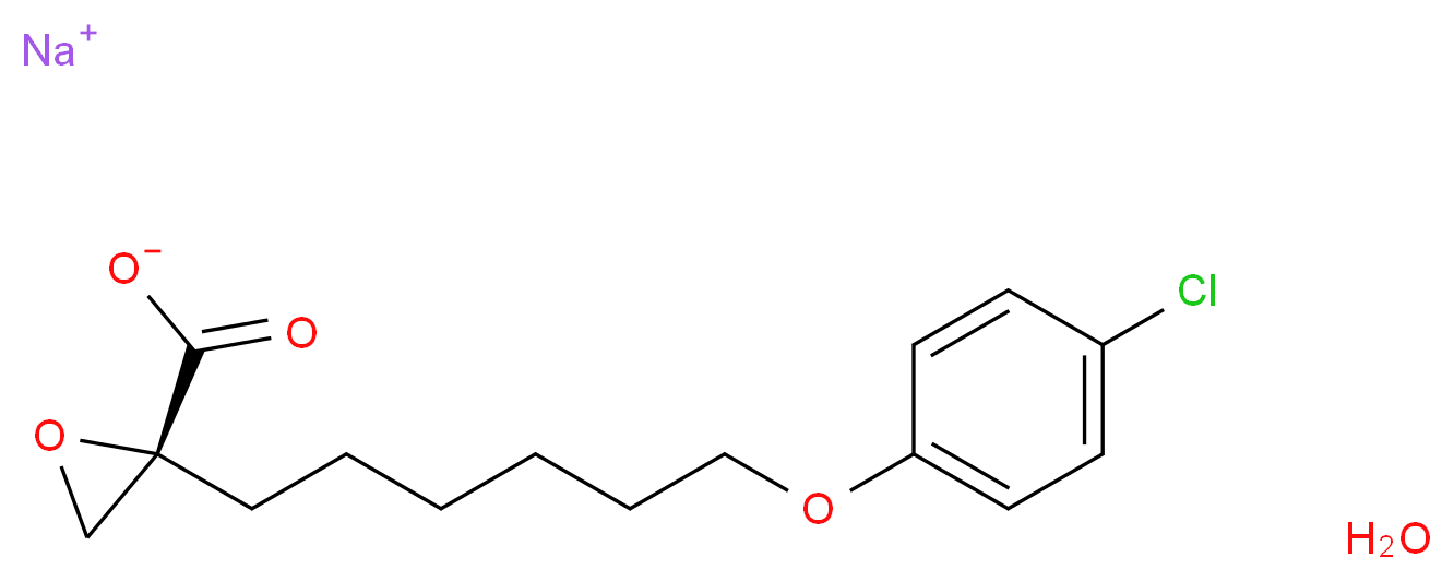 (+)-Etomoxir sodium salt hydrate_分子结构_CAS_828934-41-4(anhydrous))