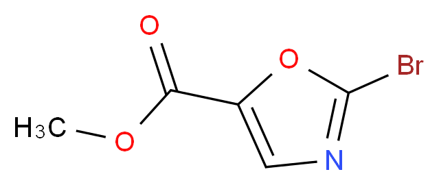 methyl 2-bromo-1,3-oxazole-5-carboxylate_分子结构_CAS_1092351-96-6