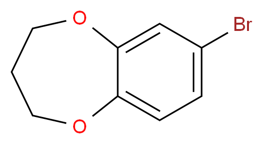 7-bromo-3,4-dihydro-2H-1,5-benzodioxepine_分子结构_CAS_147644-11-9