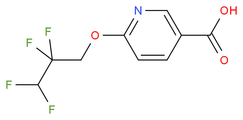 6-(2,2,3,3-tetrafluoropropoxy)pyridine-3-carboxylic acid_分子结构_CAS_)
