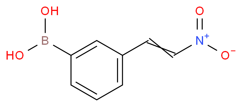 3-[(E)-2-NITROVINYL]PHENYLBORONIC ACID_分子结构_CAS_850567-99-6)