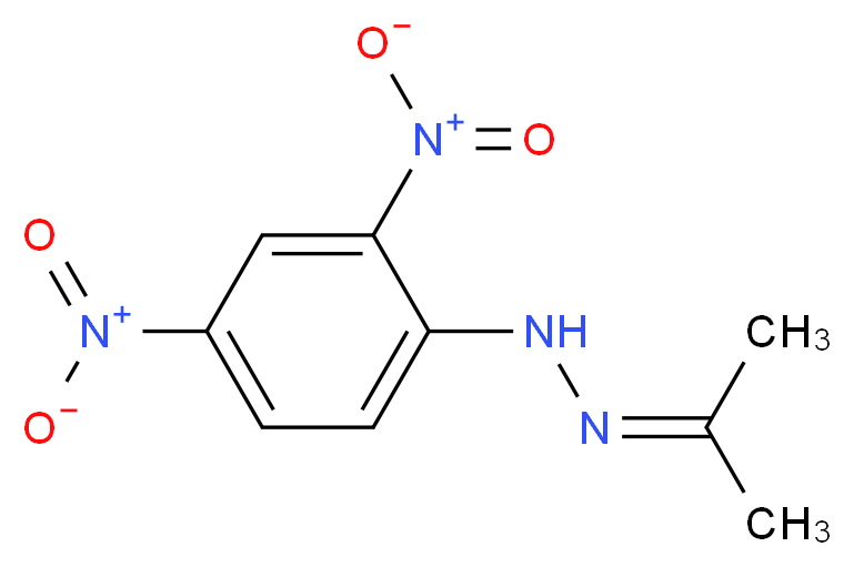 丙酮-2,4-二硝基苯腙_分子结构_CAS_1567-89-1)