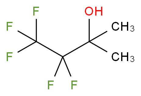 3,3,4,4,4-pentafluoro-2-methylbutan-2-ol_分子结构_CAS_374-46-9