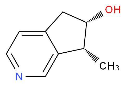 (6S,7R)-7-methyl-5H,6H,7H-cyclopenta[c]pyridin-6-ol_分子结构_CAS_17948-42-4