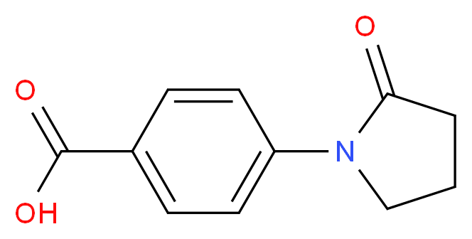 4-(2-Oxopyrrolidin-1-yl)benzoic acid_分子结构_CAS_)