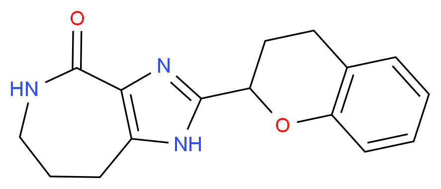 2-[(2S)-3,4-dihydro-2H-chromen-2-yl]-5,6,7,8-tetrahydroimidazo[4,5-c]azepin-4(1H)-one_分子结构_CAS_)