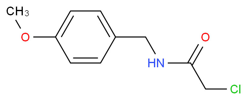 N-(Chloroacetyl)-4-methoxybenzylamine_分子结构_CAS_)