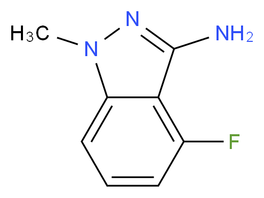 3-Amino-4-fluoro-1-methyl-1H-indazole_分子结构_CAS_162502-44-5)