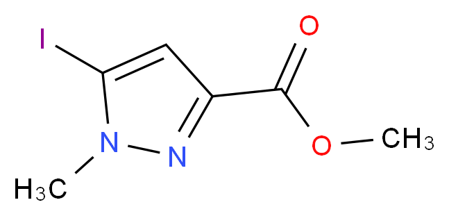 methyl 5-iodo-1-methyl-1H-pyrazole-3-carboxylate_分子结构_CAS_1193244-87-9