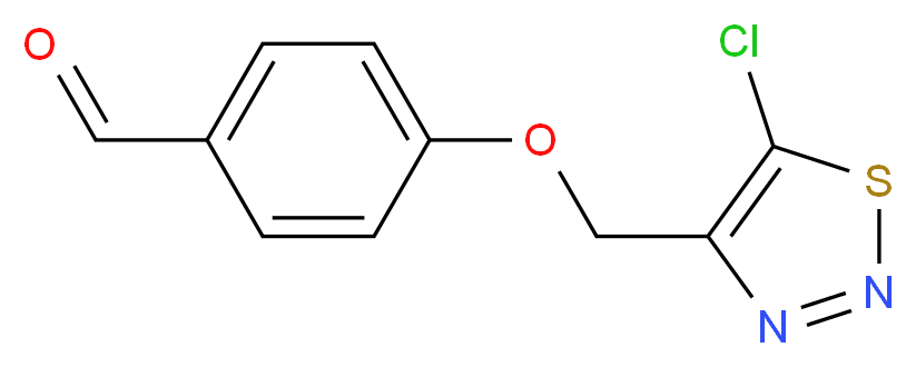4-[(5-Chloro-1,2,3-thiadiazol-4-yl)methoxy]-benzenecarbaldehyde_分子结构_CAS_)
