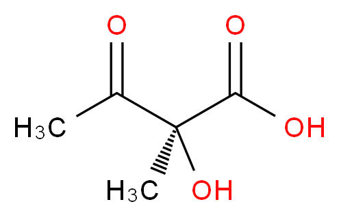 (2S)-2-hydroxy-2-methyl-3-oxobutanoic acid_分子结构_CAS_71698-08-3