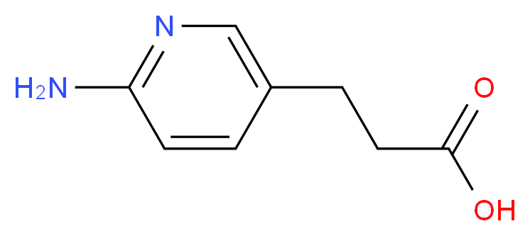 3-(6-aminopyridin-3-yl)propanoic acid_分子结构_CAS_446263-96-3