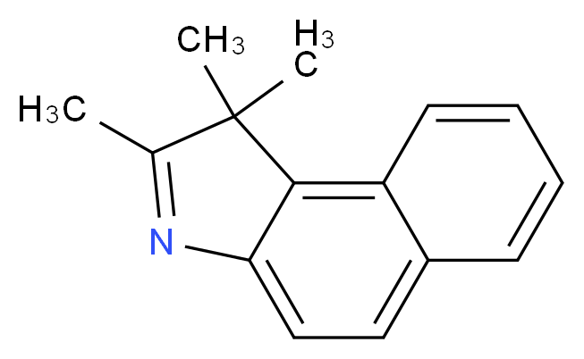 1,1,2-trimethyl-1H-benzo[e]indole_分子结构_CAS_41532-84-7