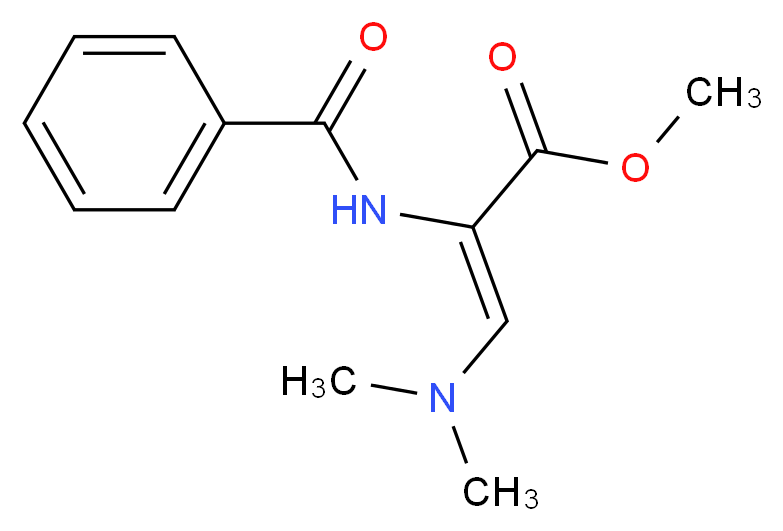 Methyl 2-(benzoylamino)-3-(dimethylamino)acrylate_分子结构_CAS_56952-04-6)