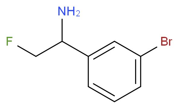 1-(3-bromophenyl)-2-fluoroethanamine_分子结构_CAS_)
