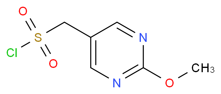 (2-methoxypyrimidin-5-yl)methanesulfonyl chloride_分子结构_CAS_1196155-67-5