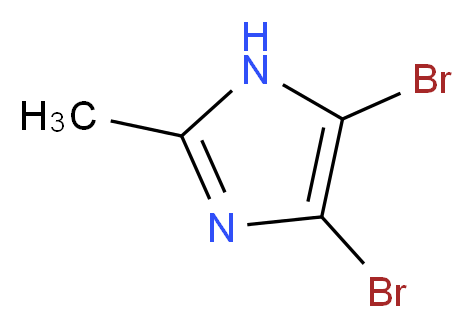 4,5-Dibromo-2-methylimidazole_分子结构_CAS_4002-81-7)