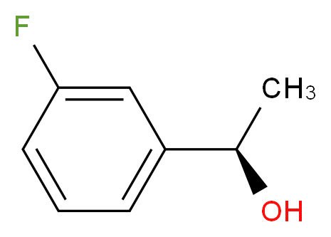 (1R)-1-(3-fluorophenyl)ethan-1-ol_分子结构_CAS_126534-33-6