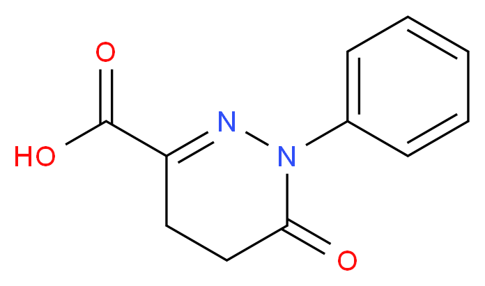 6-oxo-1-phenyl-1,4,5,6-tetrahydropyridazine-3-carboxylic acid_分子结构_CAS_33548-33-3)