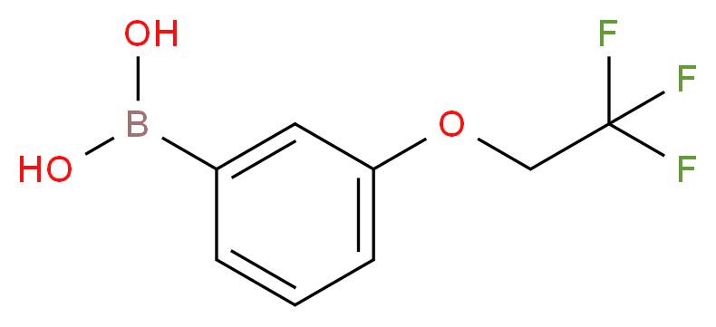 3-(2,2,2-TRIFLUOROETHOXY)PHENYLBORONIC ACID_分子结构_CAS_850593-08-7)