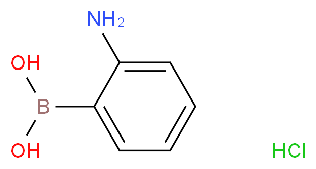 2-氨基苯硼酸 盐酸盐_分子结构_CAS_863753-30-4)