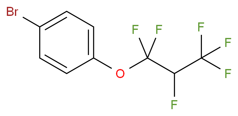 4-Bromophenyl 1,1,2,3,3,3-hexafluoropropyl ether 97%_分子结构_CAS_52328-78-6)