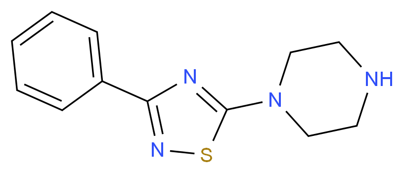 1-(3-Phenyl-[1,2,4]thiadiazol-5-yl)-piperazine_分子结构_CAS_306935-14-8)