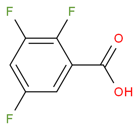 2,3,5-trifluorobenzoic acid_分子结构_CAS_654-87-5