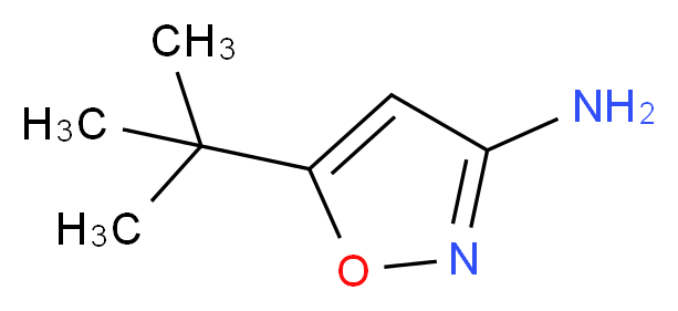 3-Amino-5-(tert-butyl)isoxazole 97%_分子结构_CAS_55809-36-4)