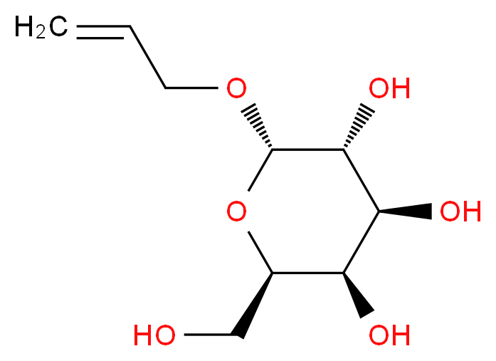 (2R,3R,4S,5R,6S)-2-(hydroxymethyl)-6-(prop-2-en-1-yloxy)oxane-3,4,5-triol_分子结构_CAS_48149-72-0