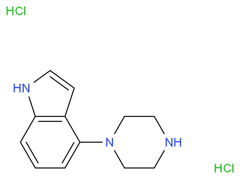 4-Piperazinoindole dihydrochloride_分子结构_CAS_)