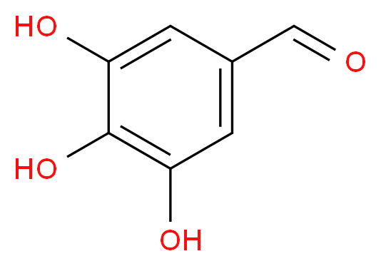 3,4,5-三羟基苯甲醛 水合物_分子结构_CAS_13677-79-7)